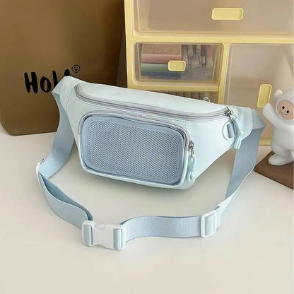 Cute Ita Waist Bag – Transparent Window Chest Fanny Pack for Women