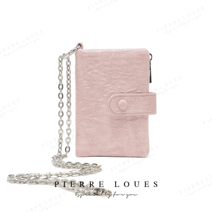Purse Short Female Buckle Large Capacity Wallet Change Card Storage Multi-Function Chain Handheld