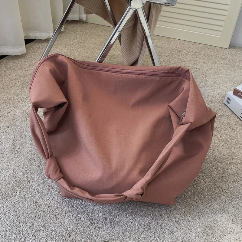 Canvas Totes Bags Women Casual Wild Ladies Handbags Solid Color Shoulder Bag Simple Female Messenger