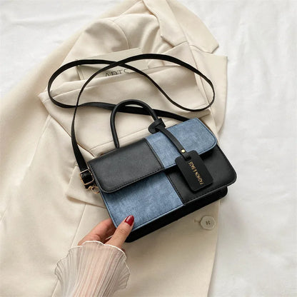 Color Block Shoulder Bag for Women