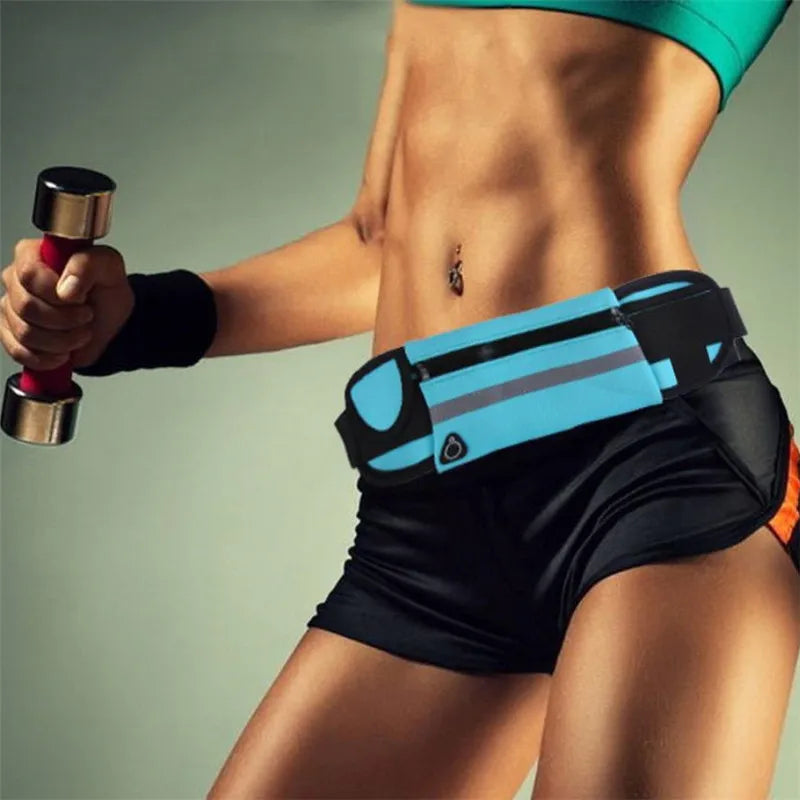 Waterproof Running Belt Fanny Pack with Water Bottle Holder