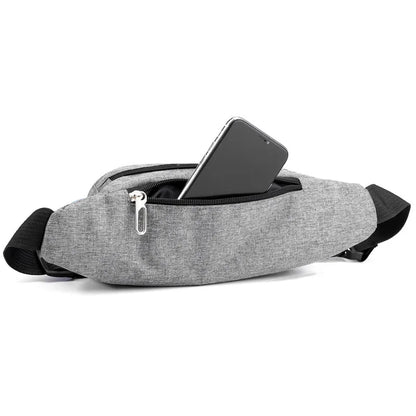 Multifunctional Waist Bag Men Waterproof Nylon Cloth Running Mobile Phone Storage Wear - Resistant