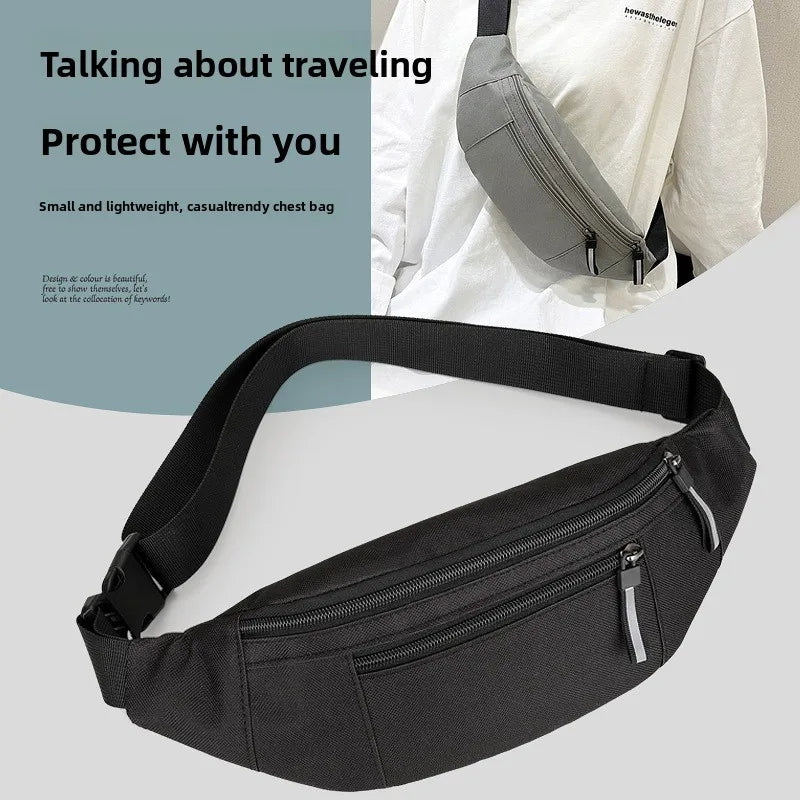 Crossbody Fanny Pack – Sports Waist Bag for Travel & Workout