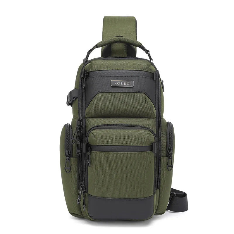 Men S Multi-Functional Lightweight Travel Hand-Held Oxford Fabric Waterproof Large-Capacity