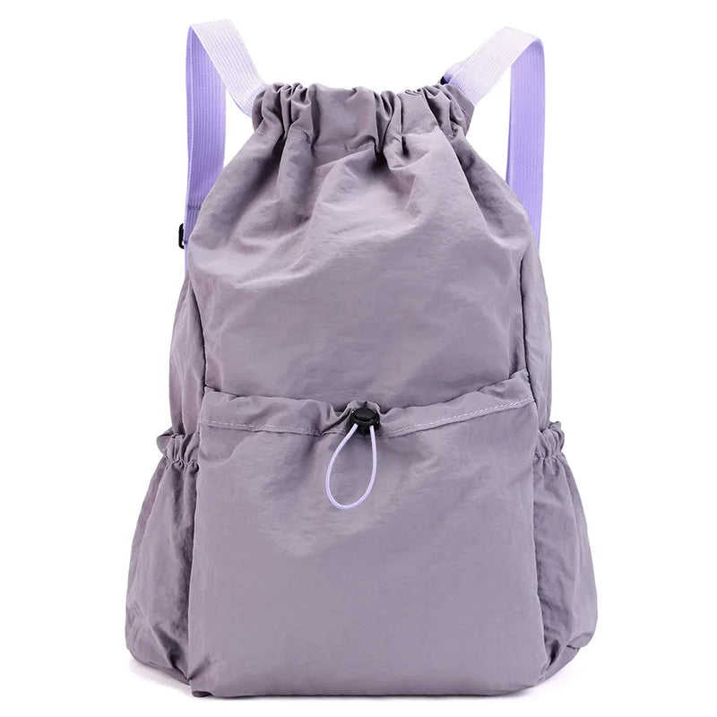 Lightweight Drawstring Backpack – Women's Sports & Travel Bag