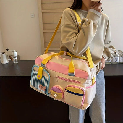 Dopamine Casual Travel Bag Women Lightweight Gym Yoga Swim Fitness Duffel