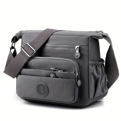 Lightweight Black Nylon Chic Crossbody Bag Women Adjustable Strap