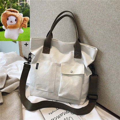 Canvas Tote Bag for Women – Shoulder & Crossbody Handbag