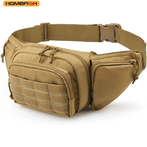 Homefish Nylon Tactical Chest Sling Bag Men Outdoor Sports Cycling Fanny Pack Multi-Purpose Waist