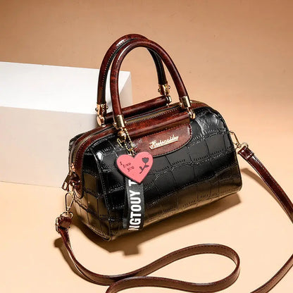 Luxury Design Handbag Shoulder Bag Top Pu Leather Women Handbags Crocodile Tote Female Crossbody