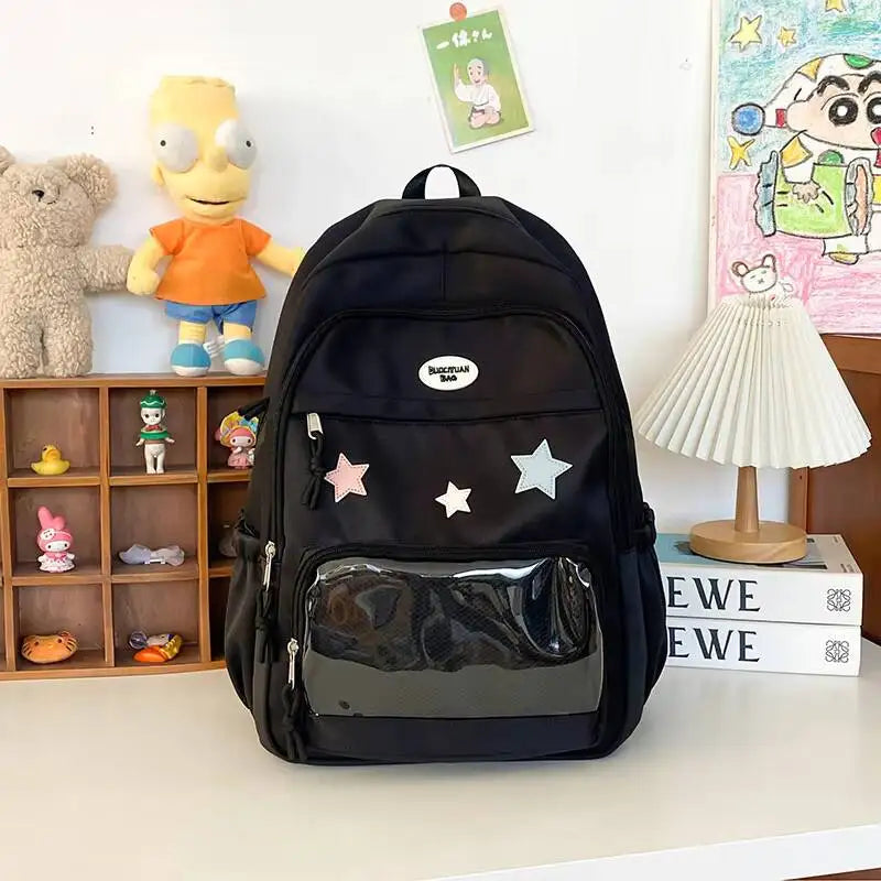 Star Ita Backpack – Transparent Display School Bag for Girls