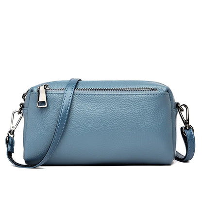 Leather Women Casual Shoulder Cross-Body Bag Head Layer Cowhide Handbag