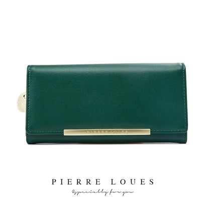 Women S Long Purse Pure Color Simple Large Capacity Mobile Phone Storage Multi-Function Hand