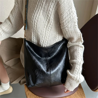 Bohemian Crossbody Shoulder Bag for Women – Large Capacity with Wide Strap
