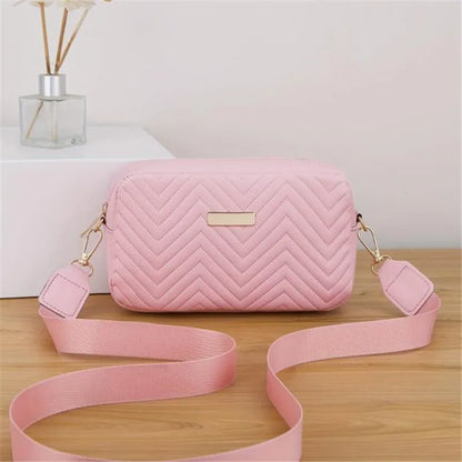 Quilted Crossbody Bag Small PU Leather Shoulder Purse