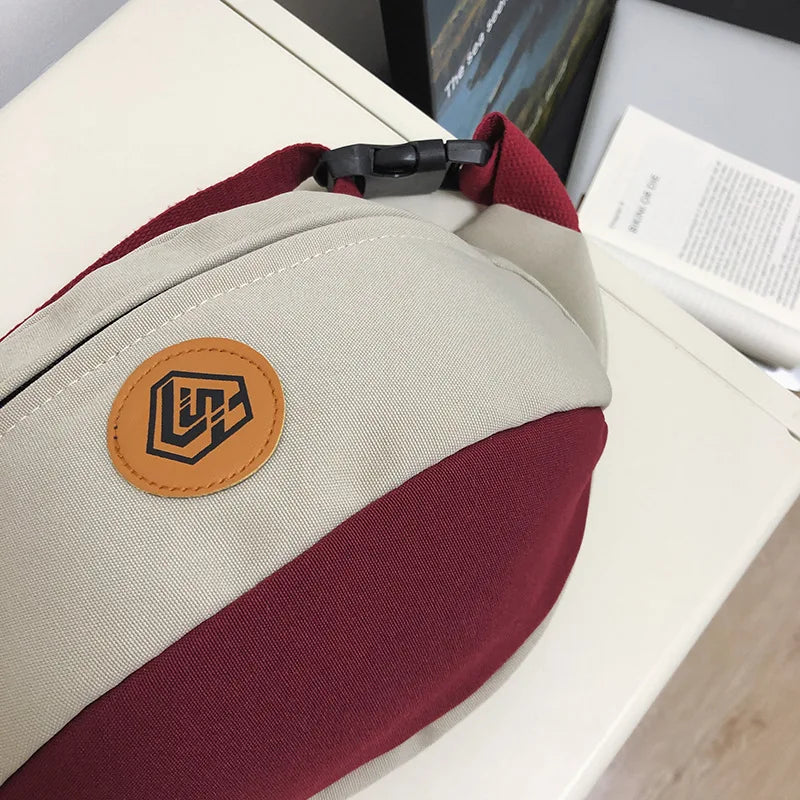 Waterproof Chest Bag Men Large Capacity Simple Cashier Outdoor Travel Cross-Body Multi-Function