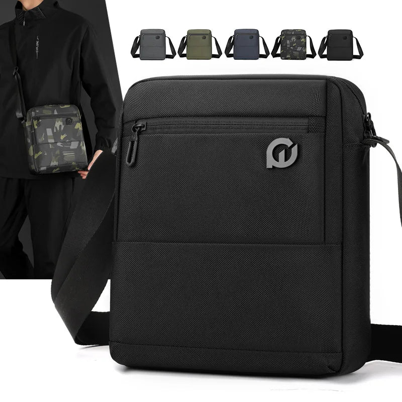 Men S Waterproof Travel Leisure Cross-Body Backpack Large Capacity Wear-Resistant One Shoulder