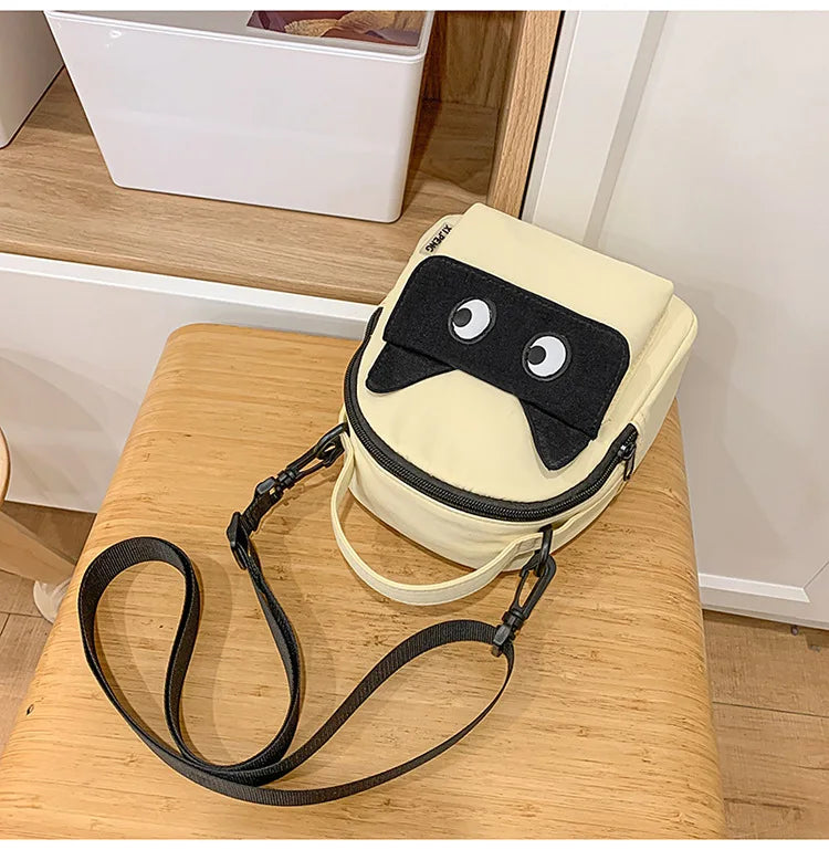 Lovely Fresh Student Shoulder Bag Campus Nylon Crossbody