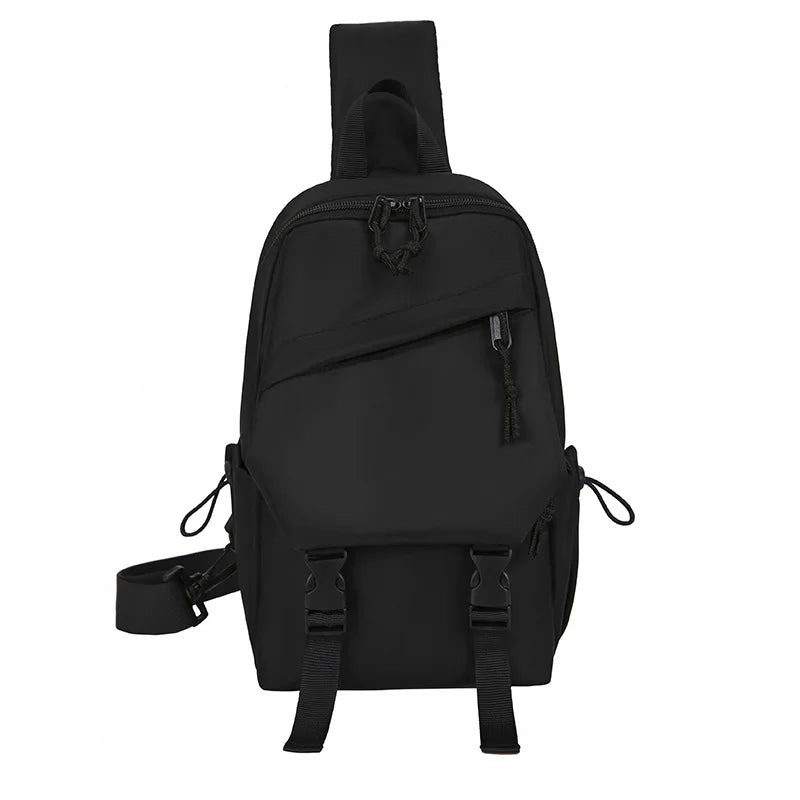 Men S Chest Bag Leisure Cross-Body Trend One Shoulder Women Backpack Large Capacity
