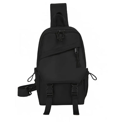 Men S Chest Bag Leisure Cross-Body Trend One Shoulder Women Backpack Large Capacity