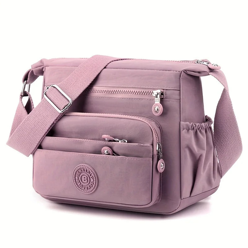 Lightweight Black Nylon Chic Crossbody Bag Women Adjustable Strap