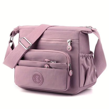 Lightweight Black Nylon Chic Crossbody Bag Women Adjustable Strap