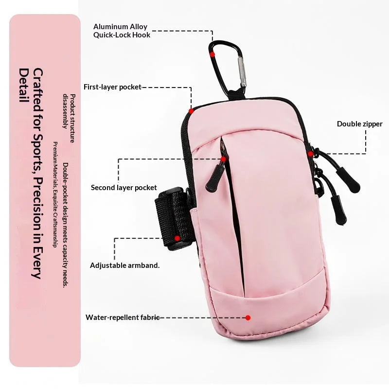 Adjustable Waterproof Running Armband Bag Universal Mobile Phone Holder Sports Arm Pouch Gym Jogging