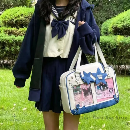 Star Ita Bag – Y2K Lolita Crossbody with Transparent Window