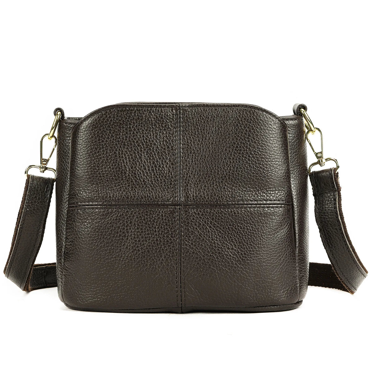 Top-Grain Cowhide Single-Shoulder Bag Bucket Bag Genuine Leather Large-Capacity Single-Shoulder