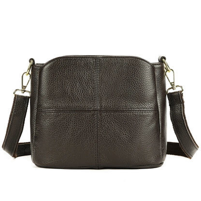 Top-Grain Cowhide Single-Shoulder Bag Bucket Bag Genuine Leather Large-Capacity Single-Shoulder
