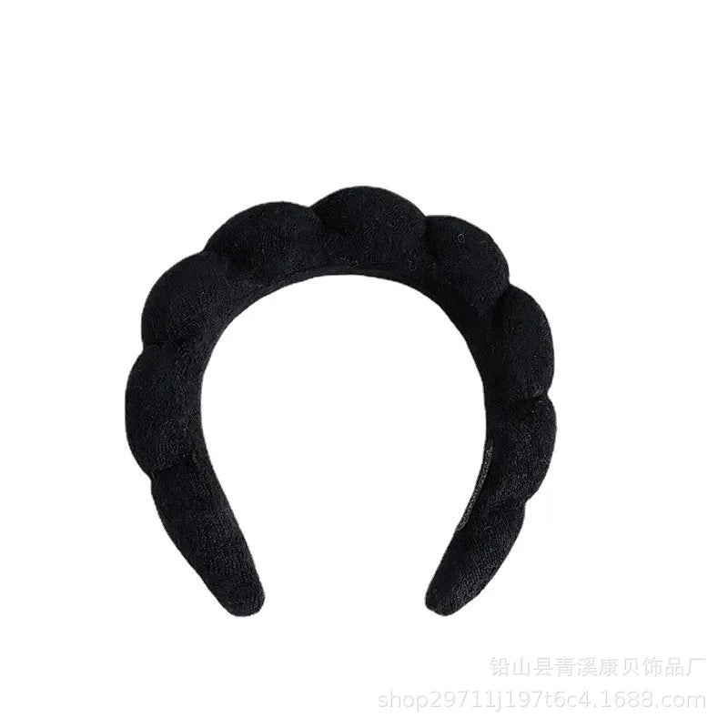 Puffy Spa Headband – Fluffy Terry Cloth Face Wash Hair Hoop
