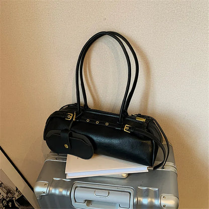 Daily Use Soft Leather Tote Bag Texture Handbags Shoulder Armpit Women S Bag - Soft