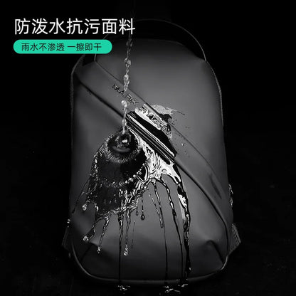Men S Chest Bag Leisure Sports Shoulder Multi-Function Large Capacity Handheld Cross-Body