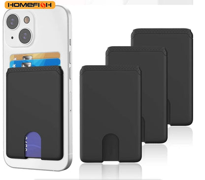 Homefish Phone Holder Sticker Credit Card Adhesive Soft Silicone Mobile Wallet Compatible Iphone