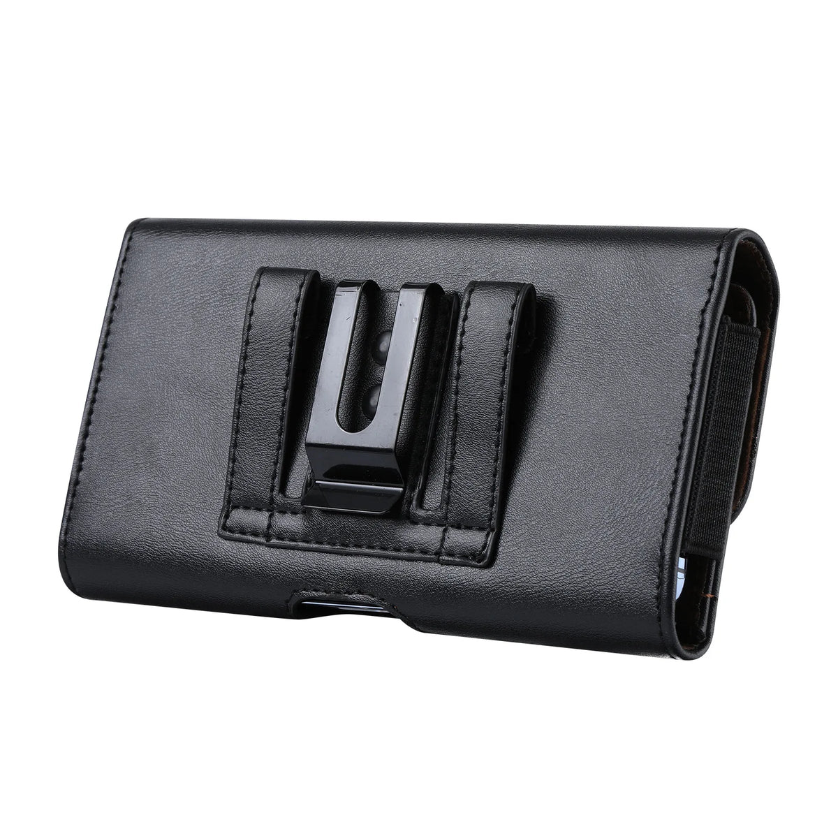 Men S Horizontal Flip Cover Belt Multi-Functional Card Insert Waist-Hanging Magnetic Mobile Phone