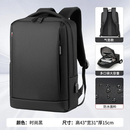 Large Capacity Men Shoulder Women Backpack Multi-Function Commuting Travel Schoolbag Waterproof