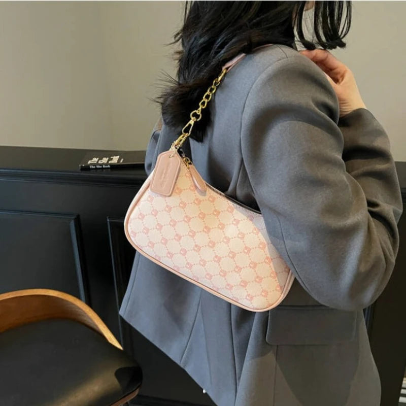 Monogram Shoulder Bag – Cherry Charm Mini Underarm Purse