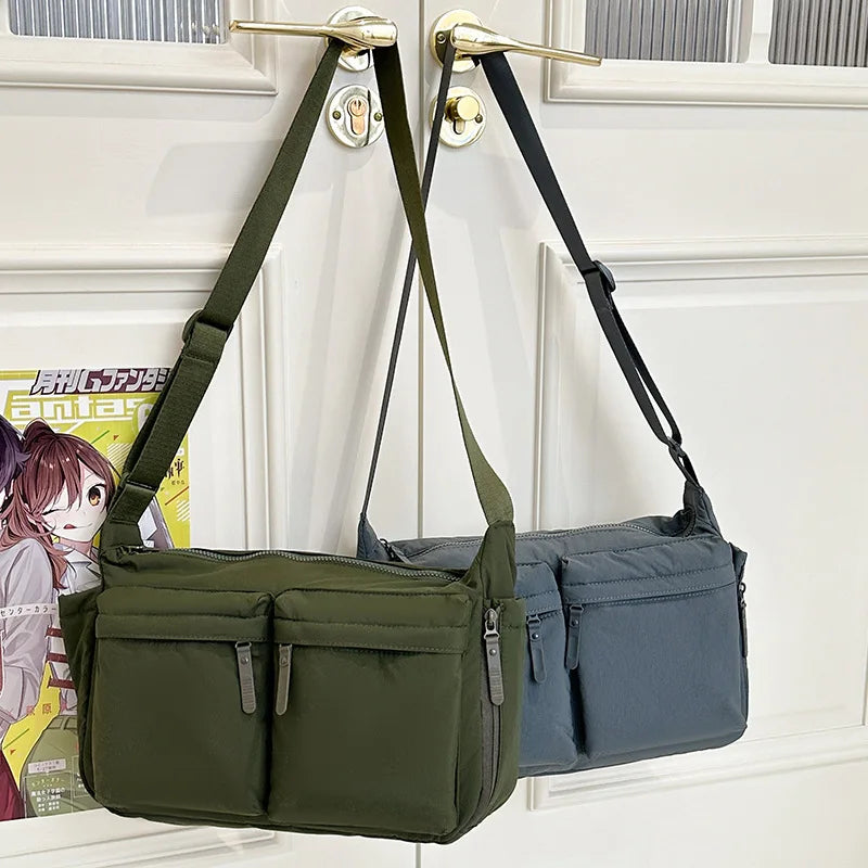 Crossbody Bag with Dual Front Pockets – Large Capacity Shoulder Purse
