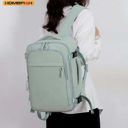 Homefish Business Casual Travel Commuting Men S Backpack Large Capacity Computer Bag Leisure Bookbag