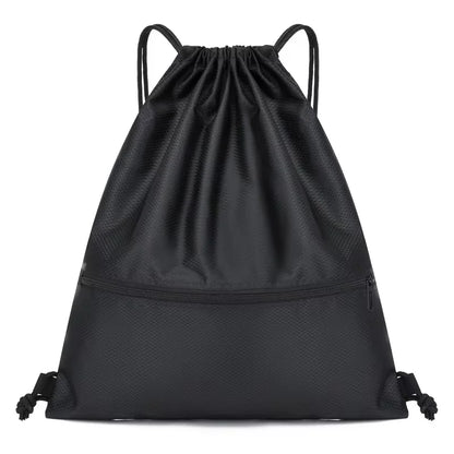 Homefish Men Women Lightweight Drawstring Bag Sports Fitness Outdoor Leisure Backpack Zipper