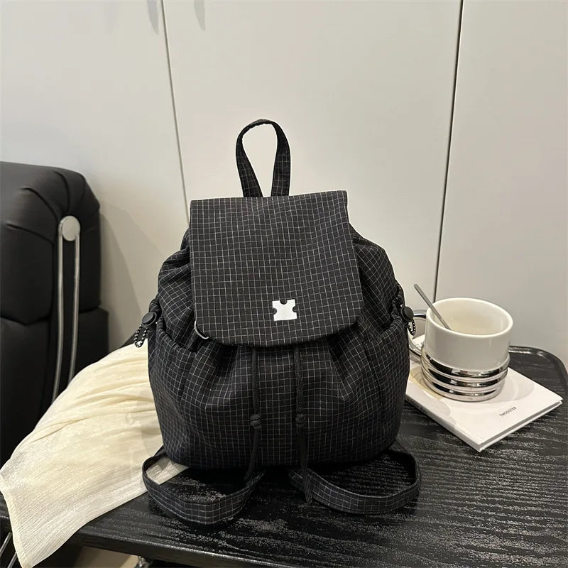 Simple Casual Daypack Girls Students Daily Commute Travel Outdoor Shoulder Bag