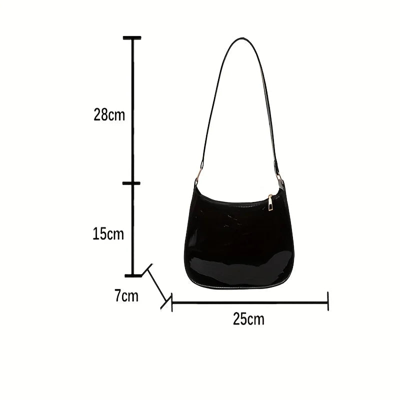 Mini Patent Leather Shoulder Bag for Women