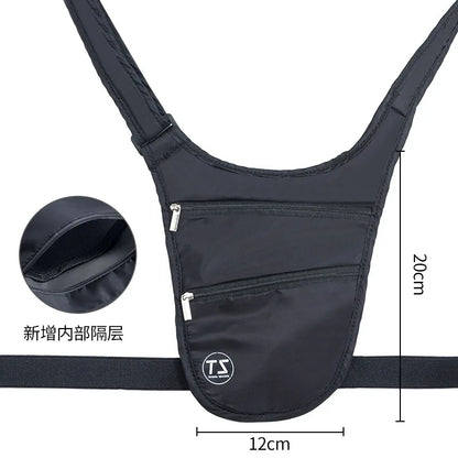 Breathable Sports Leisure Canvas Invisible Waist Bag Men Women Travel Cycling Multifunctional