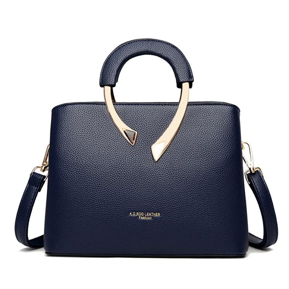 Genuine Leather Tote Handbag – Women's Luxury Shoulder & Crossbody Bag