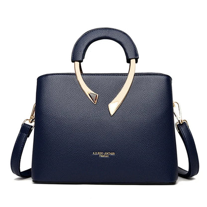 Genuine Leather Tote Handbag – Women's Luxury Shoulder & Crossbody Bag