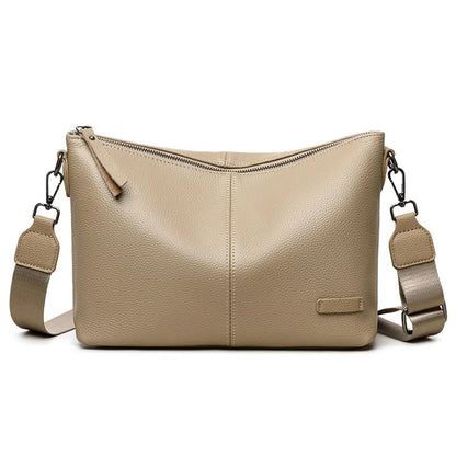Real Leather Women S Large Capacity Shoulder Crossbody Bag Mobile Phone Storage Commuting Premium
