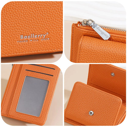 Three-Fold Buckle Women S Multi-Functional Multi-Slot