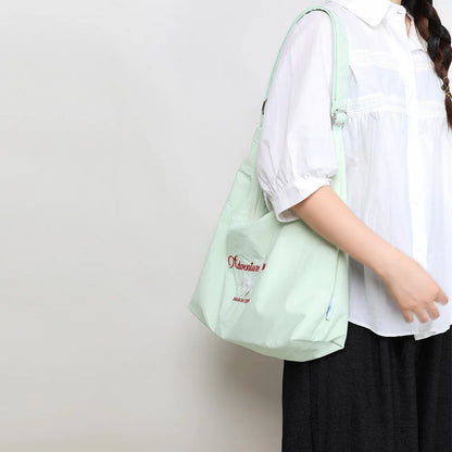 Crossbody Bag Small Lightweight Polyester Handbag Ladies Single Shoulder Tote Bag