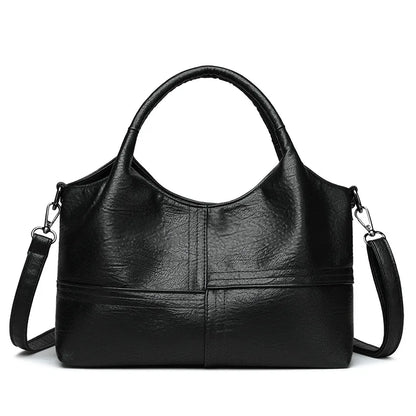 Single Shoulder Bag Pu Leather Large-Capacity Women S Handbag Multiple Compartments