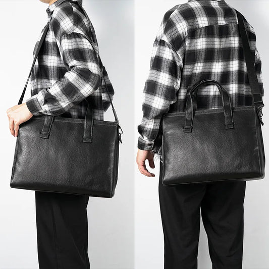 Large Capacity 14-Inch Computer Bag High-End Single-Shoulder Travel